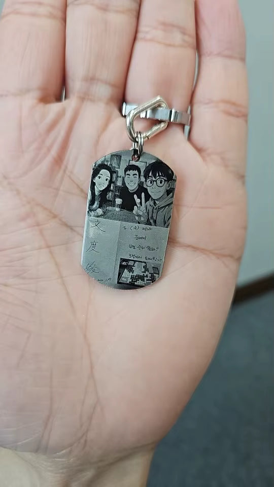 Customized Engrave Photo Pendant Necklace