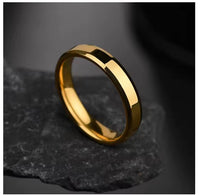 Simple smooth stainless steel ring