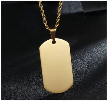 Customized Engrave Photo Pendant Necklace