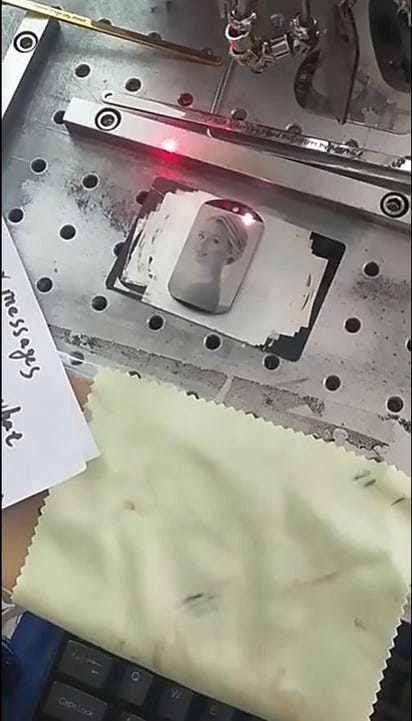 Customized Engrave Photo Pendant Necklace